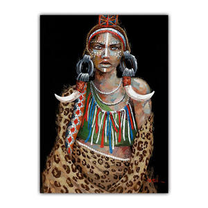 Estilo de pintura África impresión tela lienzo pared arte producto decoración de pared enmarcado lienzo africano imágenes artísticas <span class=keywords><strong>para</strong></span> sala de estar - Product Image 1