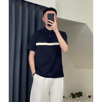 Kaos Pria Klasik Musim Panas Polos Sporty Bernapas Cepat Kering Rajutan Polos Regular Fit Lengan Pendek Bergaya Serbaguna