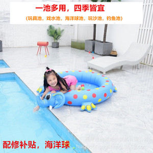 Inflatable Ladybug Ball Pit For Kids Outdoor Play Pool With Ocean Balls 3-6 Years Old PVC Round Shape Home Use - Product Image 2