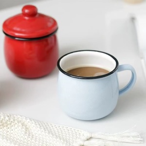 Taza de Café Esmaltada para Camping, 350 ml, Color Personalizado por Sublimación, Apta para Lavavajillas y <span class=keywords><strong>Microondas</strong></span>, Ideal para Regalo, Oferta Navideña - Product Image 5