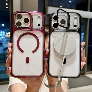 เคสโทรศัพท์มือถือแบบด้านแม่เหล็กแท้ สำหรับ iPhone 17 16 15 14 Pro Max ป้องกันแรงกระแทก ฝาหลังนิ่ม พร้อมที่จับ - Product Image 2