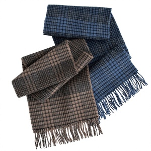 Classic Style Thick Business Unisex 100% <b>Lambswool</b> <b>Scarf</b> for Professional Wear - Product Image 4