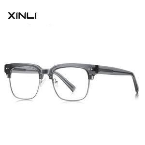 Montures de lunettes classiques anti-lumière bleue XINLI 2207 en gros, lunettes TR90 pour hommes pour la lecture - Product Image 4