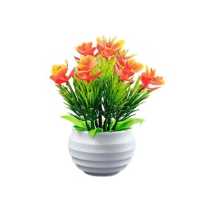 Plantas Artificiales en Macetas Pequeñas, Decoración de Interiores para el Hogar, Adornos de Oficina, Bonsái, Plantas Verdes de Escritorio, 15 cm de Altura - Product Image 5