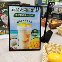 Tables publicitaires de menu A4 A5 A6 Cadre photo pour table Menu Restaurants Écoles et pubs-Panneau de nettoyage en plastique sûr