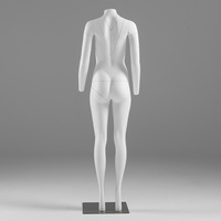 Support de présentation de mannequin invisible détachable en blanc mat 3D pour les magasins de vêtements pour hommes et femmes