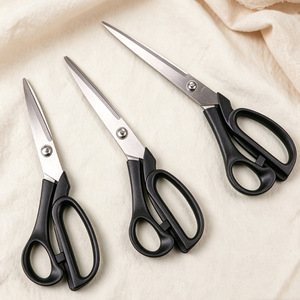 Tijeras profesionales de sastre para cortar ropa y tela, tamaños grandes, medianos y pequeños de 8-10 pulgadas, adecuadas para uso doméstico. - Product Image 1
