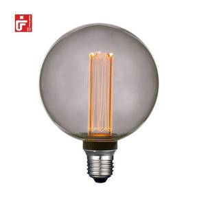 Precio de fábrica Venta caliente ámbar claro regulable <span class=keywords><strong>E27</strong></span> <span class=keywords><strong>G125</strong></span> 2,5 W/3,5 W/4W bombilla Led luces Vintage bombilla de filamento decorativa - Product Image 2