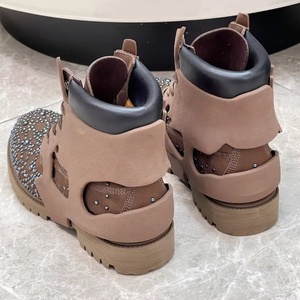 Luxury Designer Famous Brand Shoes Men Boots Fashion Design Walking Ankle Leather Boots Men Nubuck Leather Leather Boots for Men - Product Image 2