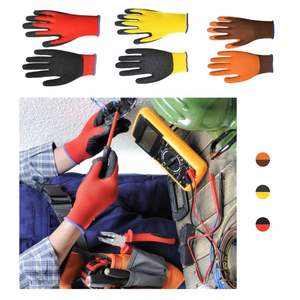 رائج البيع وصول جديد مكافحة تأثير التآكل الصناعة الميكانيكية اللاتكس معطف رملي قفازات العمل المصنع - Product Image 3