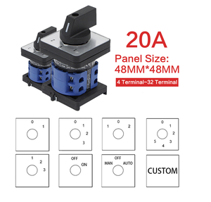 Ig26 2 cực 3 vị trí <span class=keywords><strong>cam</strong></span> Công tắc xoay nhựa động cơ đảo chiều vôn kế & Ampe kế điều khiển thay đổi công tắc chọn - Product Image 4