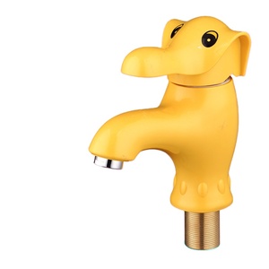 Grifo de Lavabo con Diseño de Elefante Colorido, Bonito y Moderno, de Una Sola Manija, Un Solo Orificio, de Plástico, con Cerámica, para Agua Fría/Caliente - Product Image 3