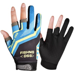 Fishing <b>Gloves</b> Three Fingers Exposed Waterproof Non Slip Fleece Lined Warm For Outdoor Lure Fishing Male Use - Product Image 4