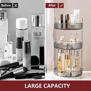Organizzatore per il <span class=keywords><strong>Bagno</strong></span> di Grande Capacità, Trasparente e di Lusso, con Ripiani per Cosmetici e Prodotti per la Cura della Pelle - Product Image 4
