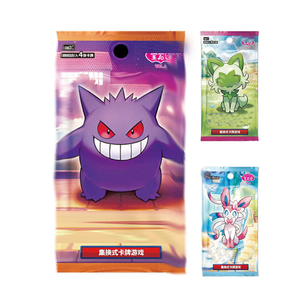 Jeu de société Vol.3 Gengar Game Pack Cards Gem Pack Vol.1 Vol.2 Scarlet Violet PTCG <span class=keywords><strong>Pikachu</strong></span> Card Gift Kid Christmas Board Games - Product Image 4