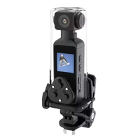Caméra de poche haute définition 4K avec stabilisation EIS, mini caméra d'action pour le cyclisme en plein air, la moto, les vlogs, les sports, les voyages et l'enregistrement