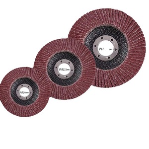 Disques à lamelles 2 pouces 3 pouces 16mm 22mm 25mm de diamètre intérieur en papier de verre calciné pour petite meuleuse d'angle pneumatique - Product Image 1