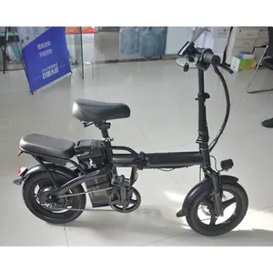 Wholesale Foldable Removable battery E bike for Fashion Popular Design 2 seat Electric Bikes Folding Adult Electric City Bicycle