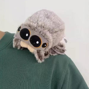 Lucas il piccolo ragno peluche morbido ricamato giocattolo per bambini con imbottitura in PP rivestimento in maglia antistress sottovuoto confezionato in OPP - Product Image 2