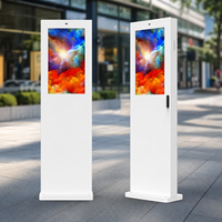 Pantalla LCD para Exteriores de 32/43 Pulgadas, 2500 Nits, con Soporte de Pie, IP65 Impermeable, Señalización Digital Tipo Tótem con Antireflejo