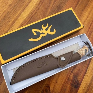 มีดพกพา Y2 Tactical คุณภาพสูง ใบมีดสแตนเลส พร้อมปลอกไม้ OEM แบบปรับแต่งได้ สำหรับใช้งานอุตสาหกรรมและ EDC - Product Image 5