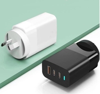 Chargeur GaN 65W USB C Adaptateur secteur à charge rapide pour ordinateur portable Téléphone portable Type C 65W Adaptateur chargeur de voyage portable