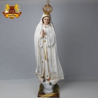 Statue de la Vierge Marie de Lourdes en résine pour jardin extérieur, grande grotte, catholique