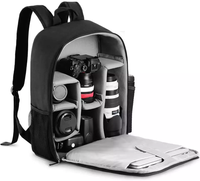 Sac à dos pour appareil photo imperméable de haute qualité avec compartiment pour ordinateur portable, sac de photographie pour appareils photo reflex numériques, objectifs et accessoires