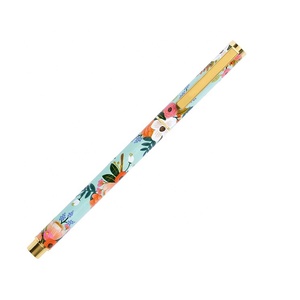Elegante Penna Roller in Metallo Dorato di Lusso con Stampa Floreale Personalizzata, Set Regalo per Donne - Product Image 3