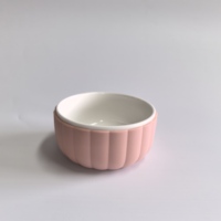 Nouvel ensemble de vaisselle en céramique 2026 pour bébés et tout-petits, avec bol d'alimentation et manchon en silicone, sans BPA, de qualité alimentaire, écologique et portable