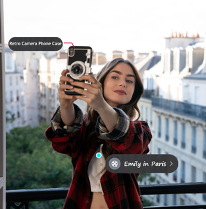 Ốp điện thoại iPhone Air 17 Pro Max độc đáo, cá tính, phong cách cổ điển 3D Emily ở Paris, kèm dây đeo, dành cho nữ - Product Image 3