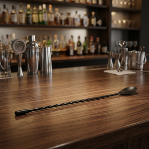 Cuillère à cocktail en acier inoxydable avec revêtement en poudre - Product Image 1