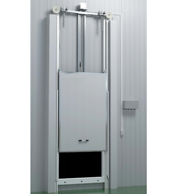 GENERALFUSHI Electric Vertical Sliding Door Walk in Cold Freezer Room Door Hermetic Door Thermal Break Soundproof Waterproof