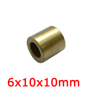 6x10x10mm 6mm SINT yağ sinterleme bronz burç kol bakır alaşımlı yatak pirinç silindir Motor düz çalı