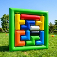 Permainan Olahraga Tiup Puzzle Blok Besar, Permainan Team Building dan Hiburan untuk Anak-Anak