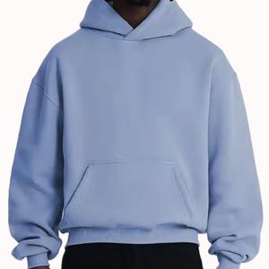 เสื้อฮู้ดดี้ผู้ชายแฟชั่น ผ้าคอตตอนผสมโพลีเอสเตอร์ ไซส์ใหญ่ รับสกรีนโลโก้ น้ำหนักมาก ทรงหลวม โอเวอร์ไซส์ สำหรับผู้ชาย ขายส่ง - Product Image 2