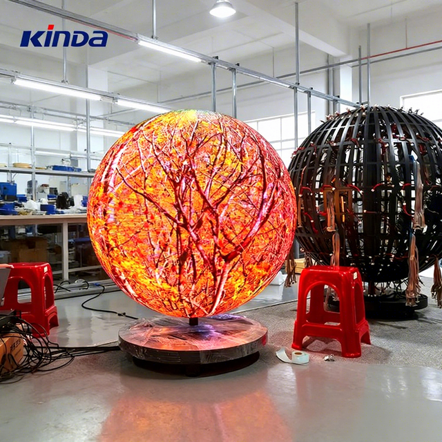 Custom Spherical Led Screen 360 Degree Led Globe Display 0.6m/0.8m/1m/2m/3m Led Video Ball Screen Spherical Shape Led Display
