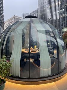 Tente dôme en verre trempé <span class=keywords><strong>de</strong></span> style hôtel moderne Hébergement chinois Solaires Maisons en verre Maisons à bulles à <span class=keywords><strong>toit</strong></span> triangulaire/<span class=keywords><strong>plat</strong></span>/incliné - Product Image 4