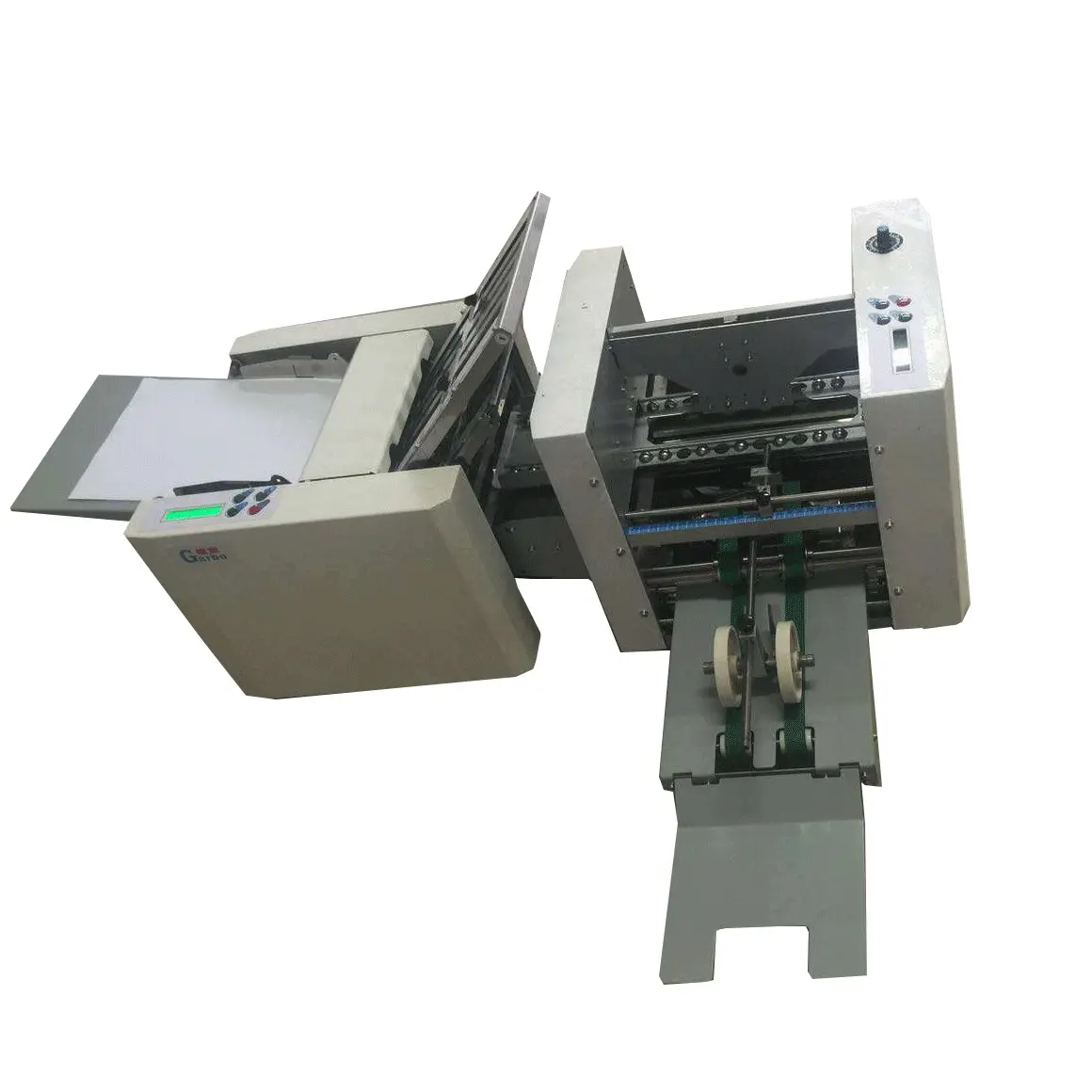 Machine à plier de feuille de papier, équipement pour dossier croisé