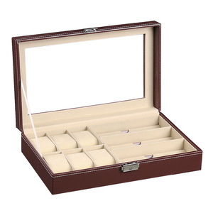 En stock, estuche para relojes y joyas, multicolor, admite personalización, estuche de cuero PU para joyas. - Product Image 3