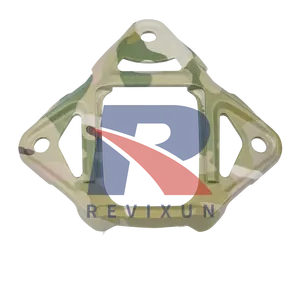 REVIXUN Tactical Combat Helmet NVG Mount Shroud Steel Sports Camera Bracket Base for ACH MICH Fast Helmet