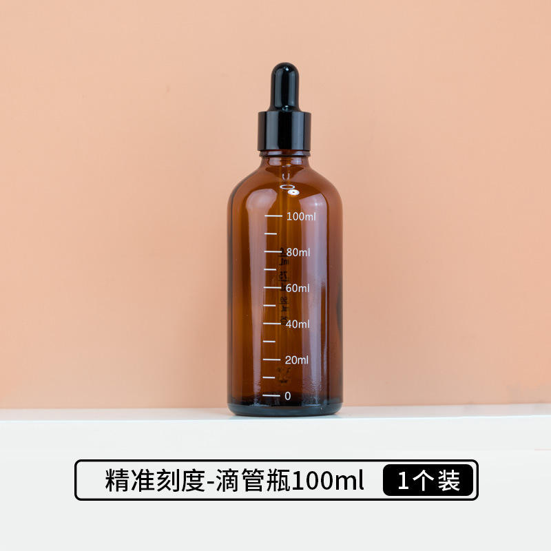 100 ml ; Flacon compte-gouttes gradué - gravure laser ; verre