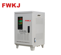 Stabilisateur de tension monophasé à commande servo-moteur entièrement automatique, type porte, 10 kVA, en cuivre, SVC/TND, avec écran LCD, 50/60 Hz