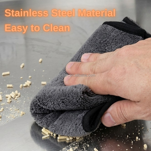 <span class=keywords><strong>Bac</strong></span> à litière pour chat en acier inoxydable à <span class=keywords><strong>double</strong></span> couche, grand <span class=keywords><strong>bac</strong></span> à litière en métal pour chaton - Product Image 5