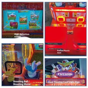 Funspaces Machine de jeu d'arcade pour enfants à pièces Simulateur de pistolet à eau pour aire de jeux intérieure pour enfants Fabriqué en plastique durable 1 an - Product Image 4