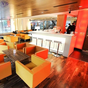 Bancone di Servizio Moderno a L Grande e Semplice Personalizzato per Ristorante, Lounge e Bar con Design OEM - Product Image 3