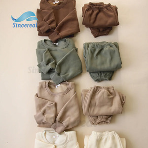 Biểu Tượng Tùy Chỉnh Mùa Đông Gia Đình Phù Hợp Với Trang Phục Sweatsuit Vòng Cổ Trẻ Em Áo Và Quần Jogger Sweatsuit Tracksuits - Product Image 5