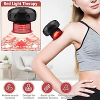 Gua Sha Outil de massage avec 12 niveaux de température et d'aspiration Ensemble de thérapie par ventouses dynamiques intelligentes, masseur de cellulite Machine à vide