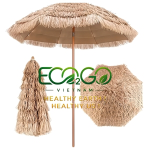 Luxury Resort Sunshade <b>Umbrella</b> Natural Leaf Thatch Coconut Fiber <b>Beach</b> Parasol for Summer 2026/2027 - Product Image 1