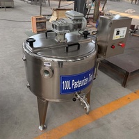Pasteurisateur en acier inoxydable, cuve de pasteurisation, pasteurisateur à refroidissement - 100L 300L 500L 1000L pour lait, jus, œufs, liquides, sauces